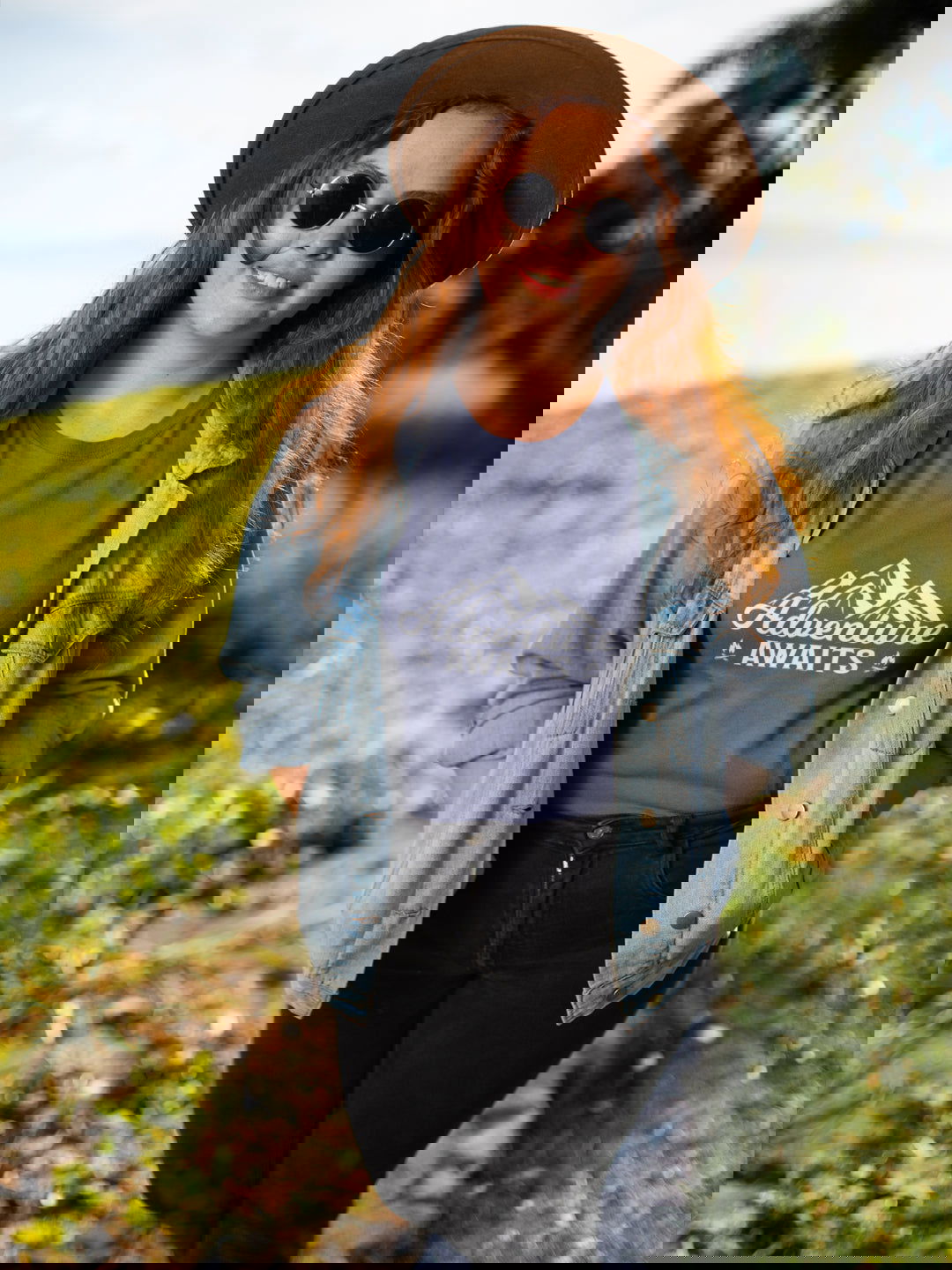 Adventure Awaits Women's Printed T-shirt -