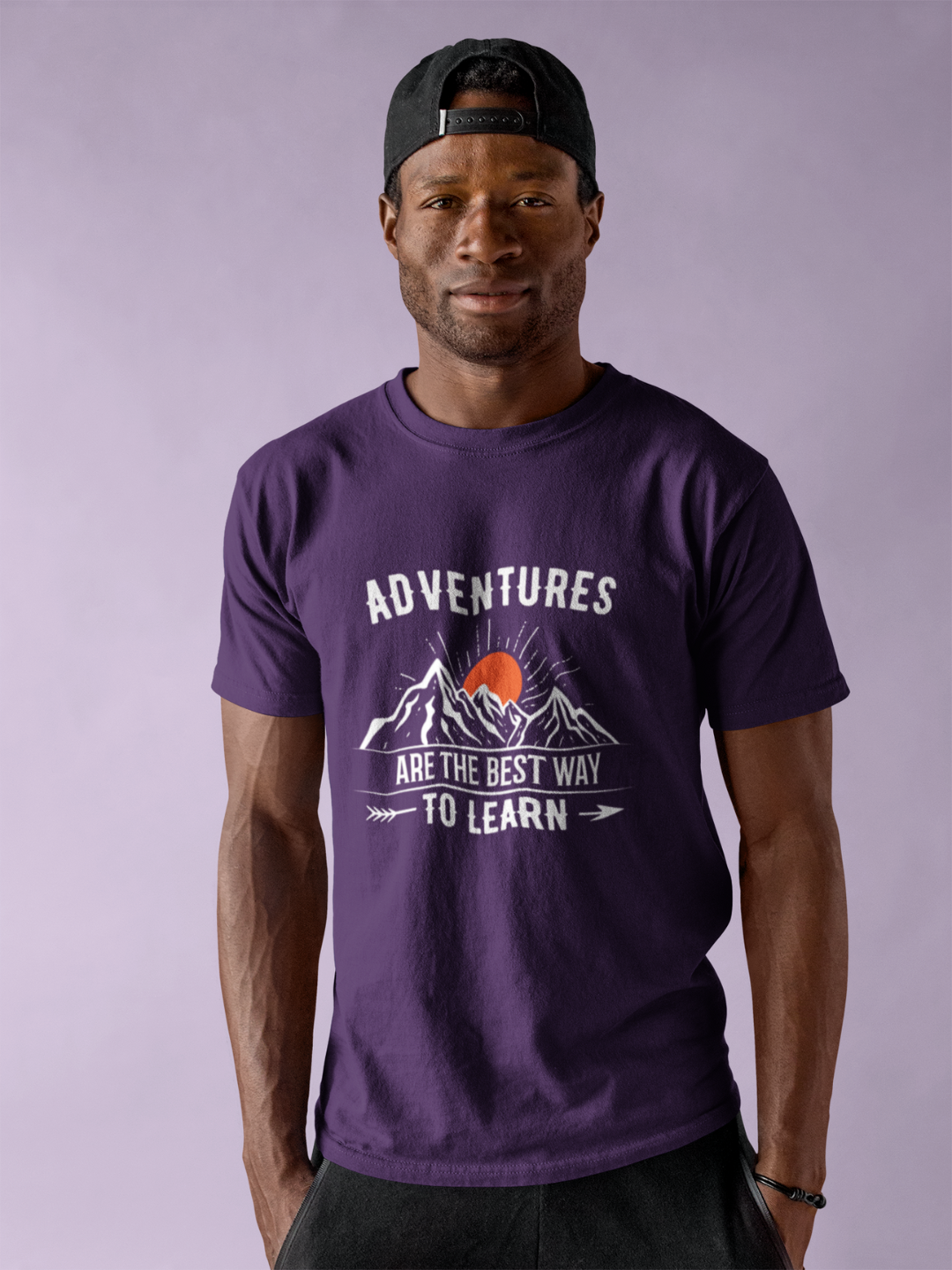 Adventures Are The Best Way To Learn Men's Printed T-shirt -