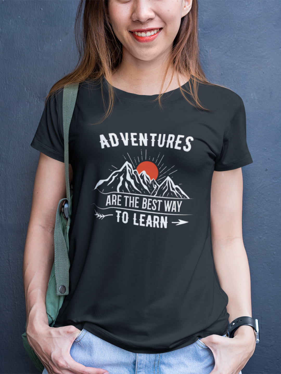 Adventures Are The Best Way To Learn Women's Printed T-shirt -