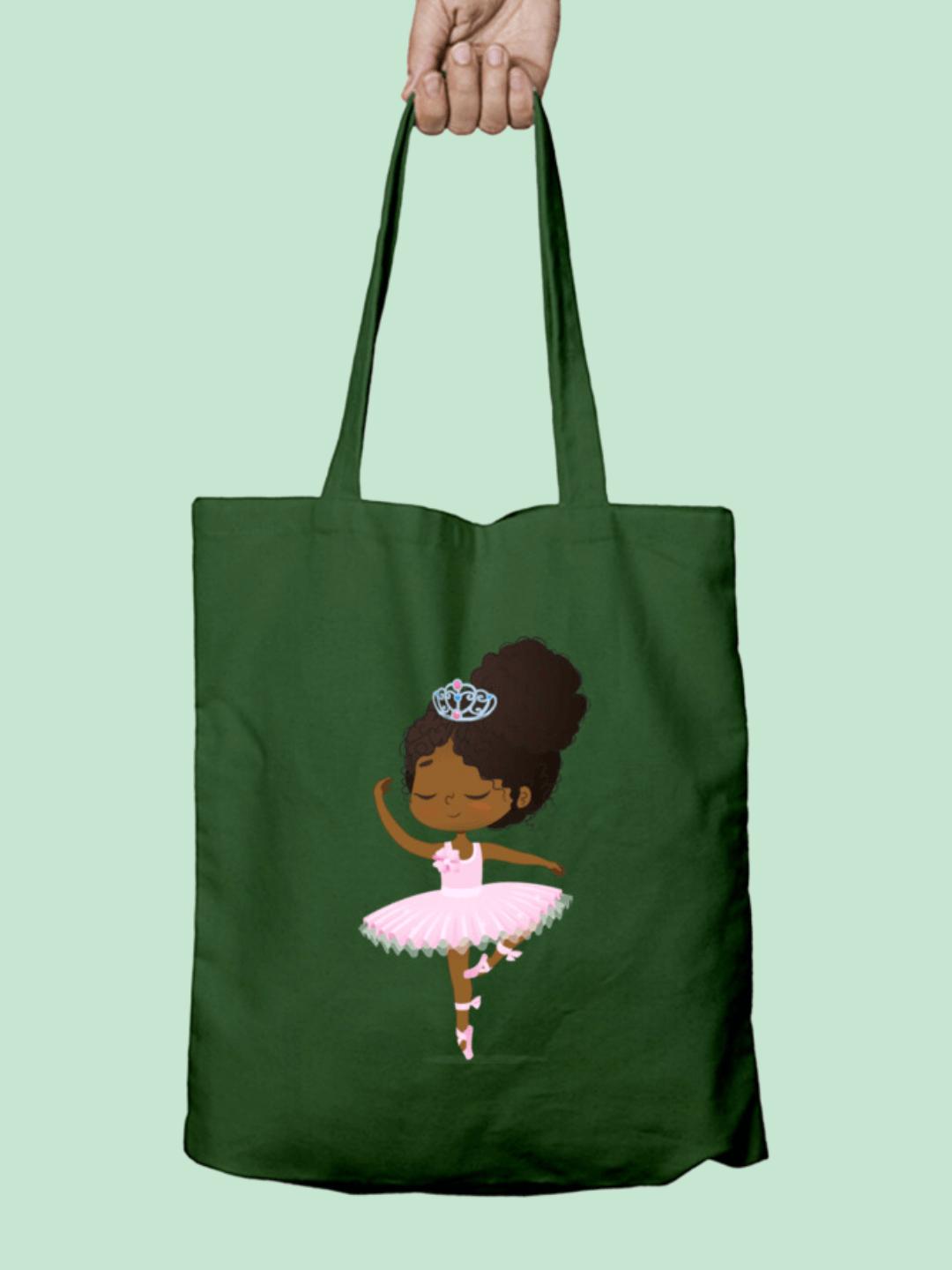 Ballerina Canvas Tote Bag -