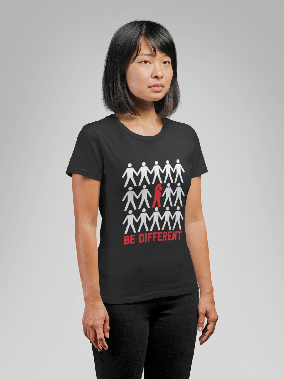 Be Different Women's Printed T-shirt -