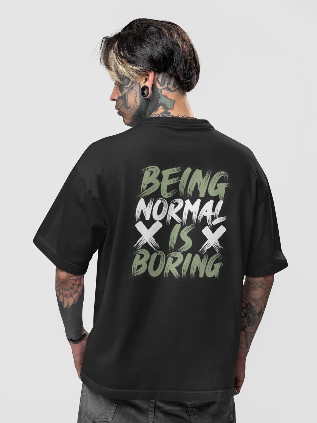 Being Normal Is Boring Unisex Oversized T-Shirt -