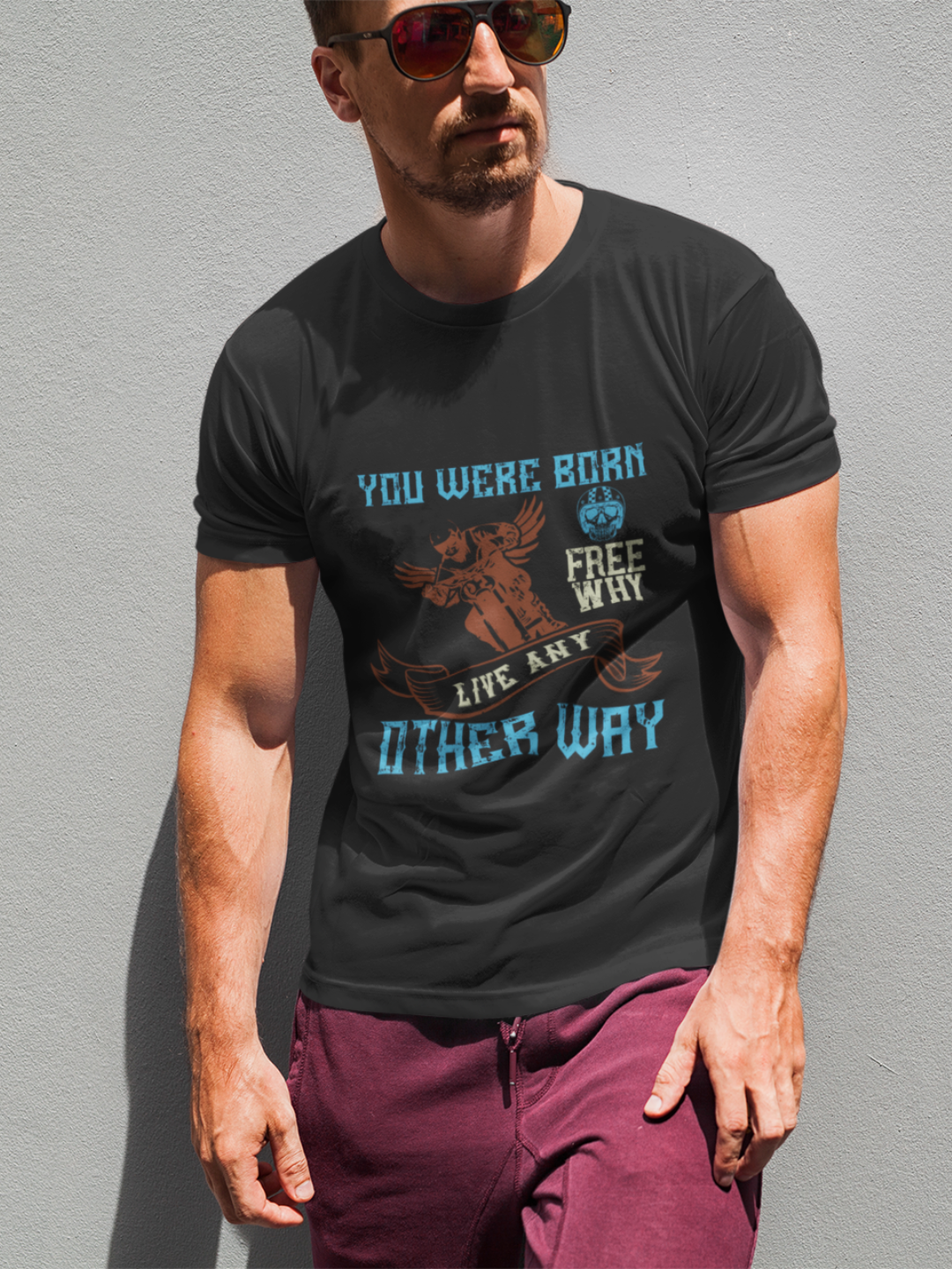You Were Born Free Men's Printed T-shirt -