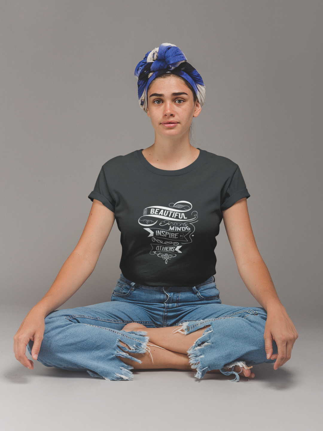 Beautiful Minds Inspire Others Women's Printed T-shirt -