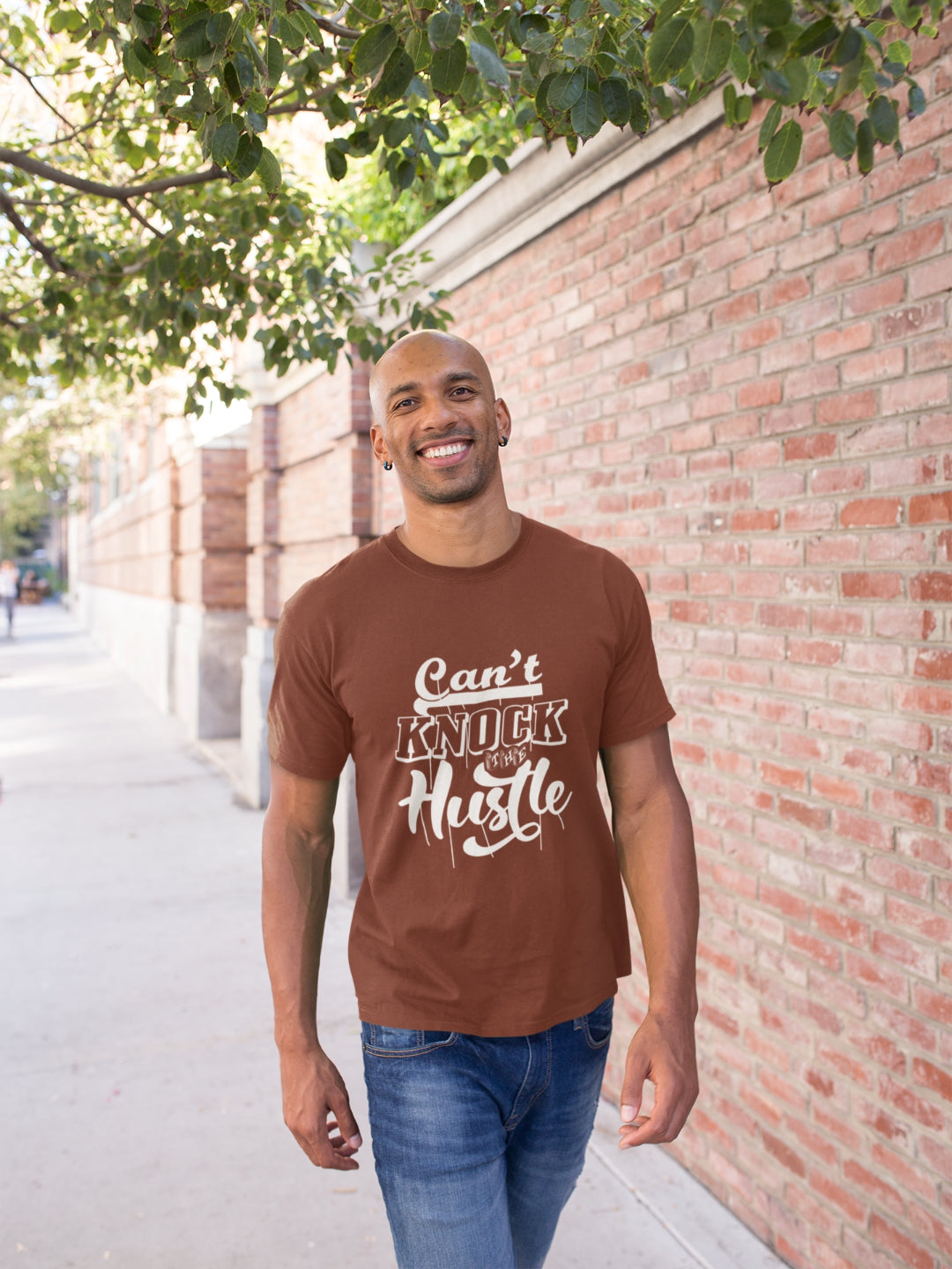 Can't Knock The Hustle Men's Printed T-shirt -