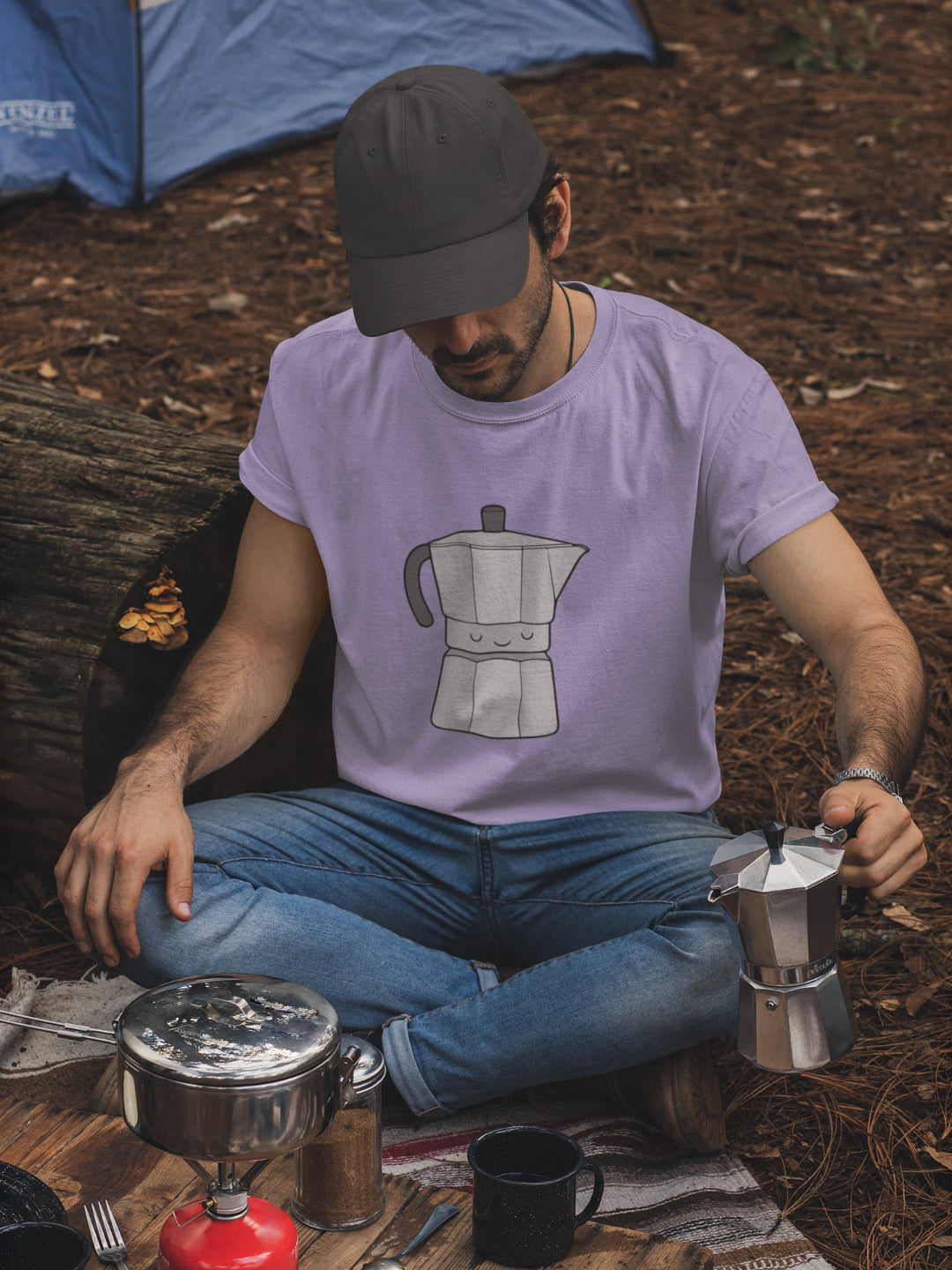 Coffee Maker Men's Printed T-shirt -