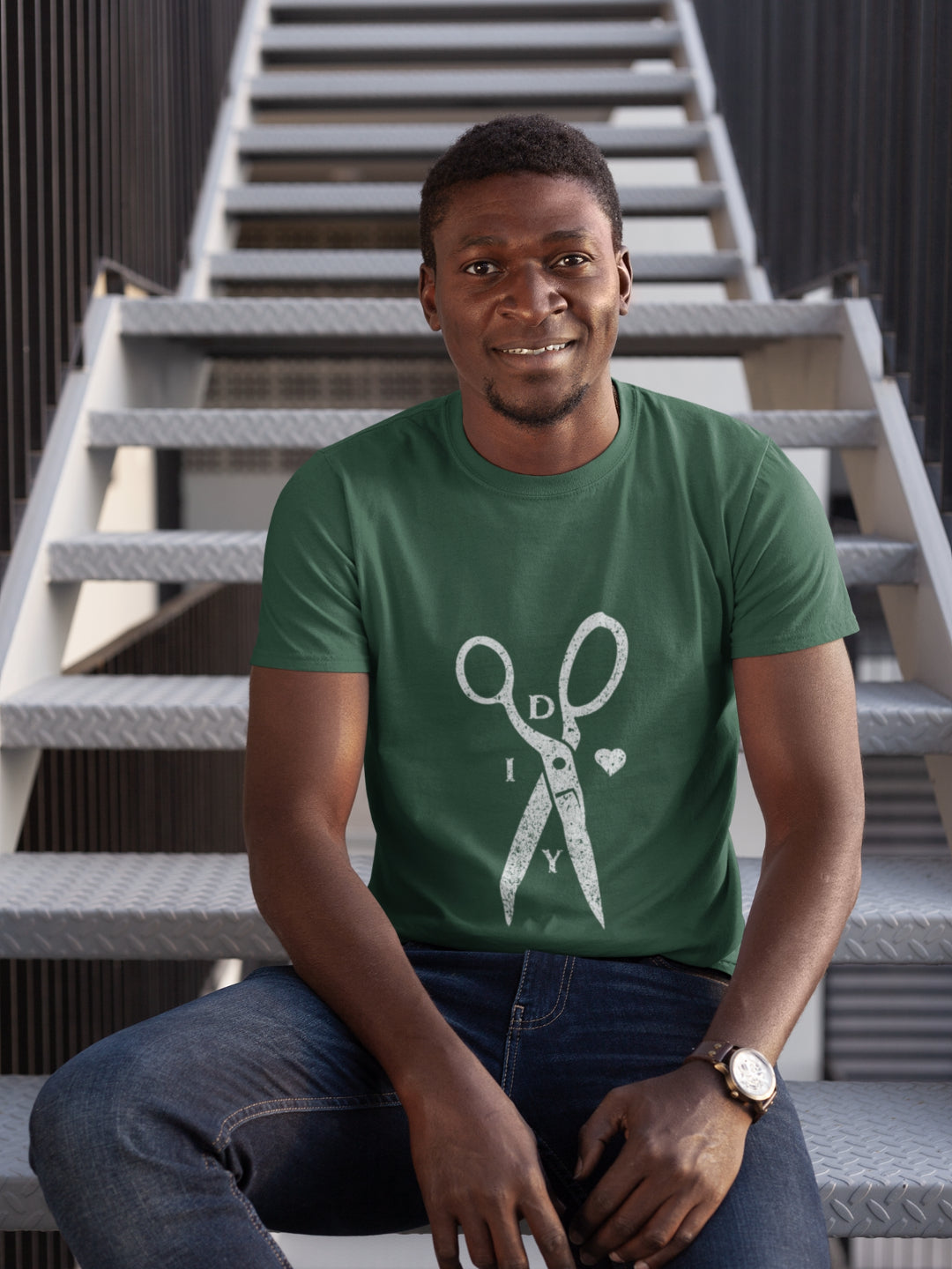 DIY Love Men's Printed T-shirt -