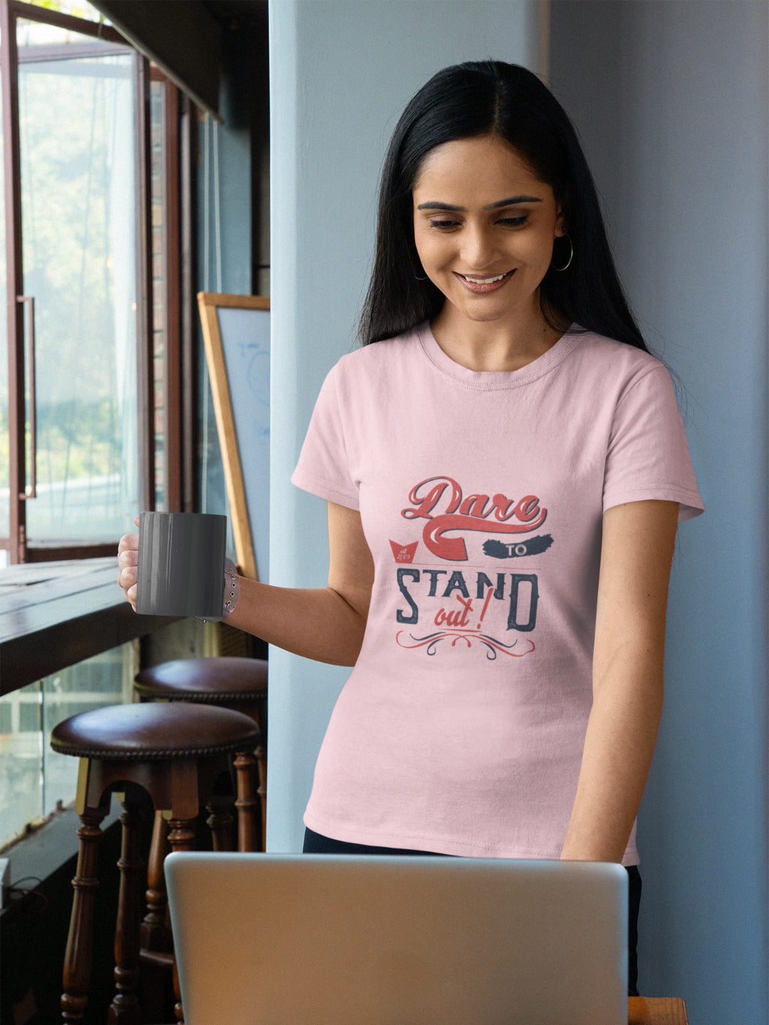 Dare To Stand Out Women's Printed T-shirt -