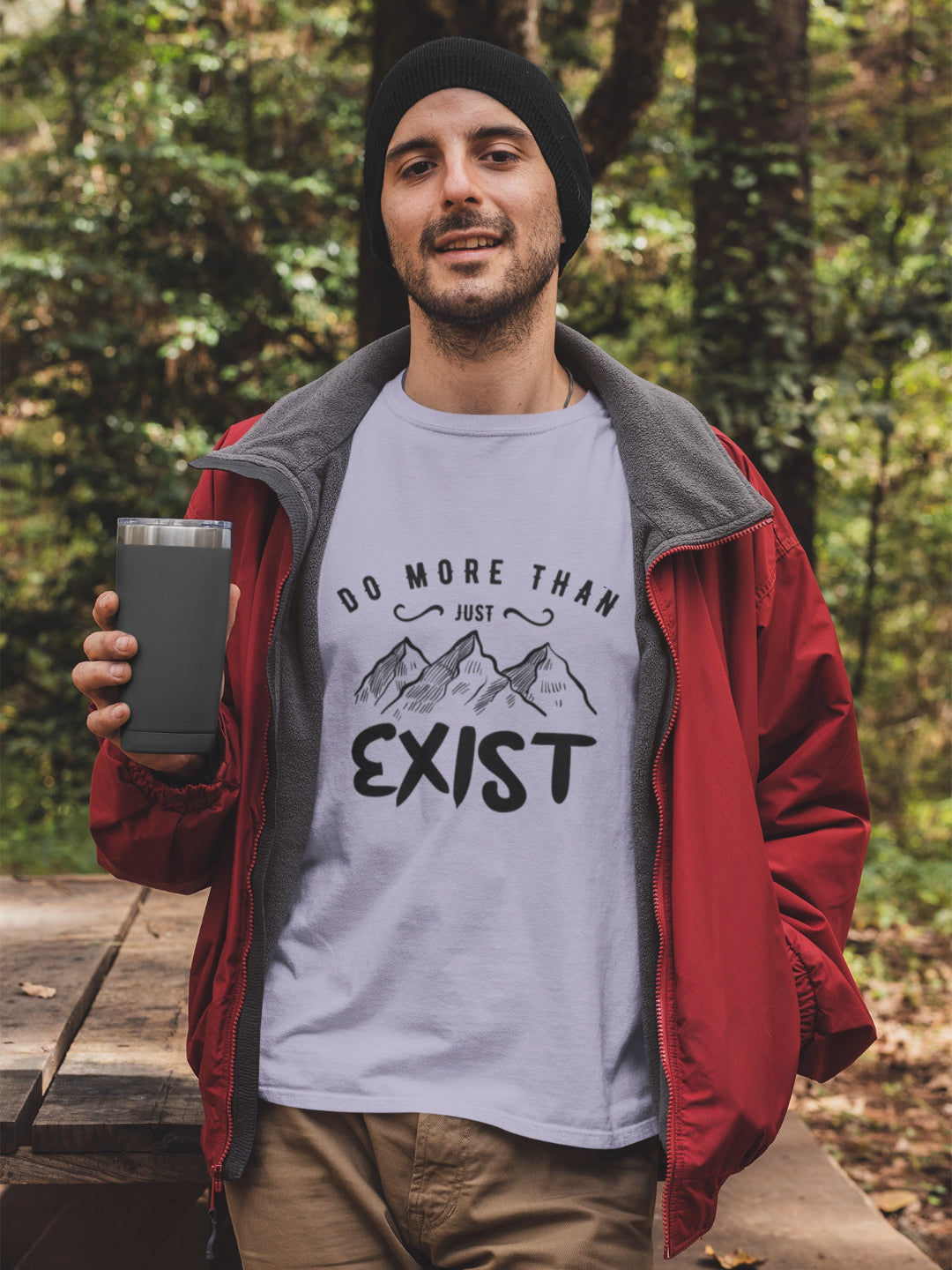 Do More Than Just Exist Men's Printed T-shirt -