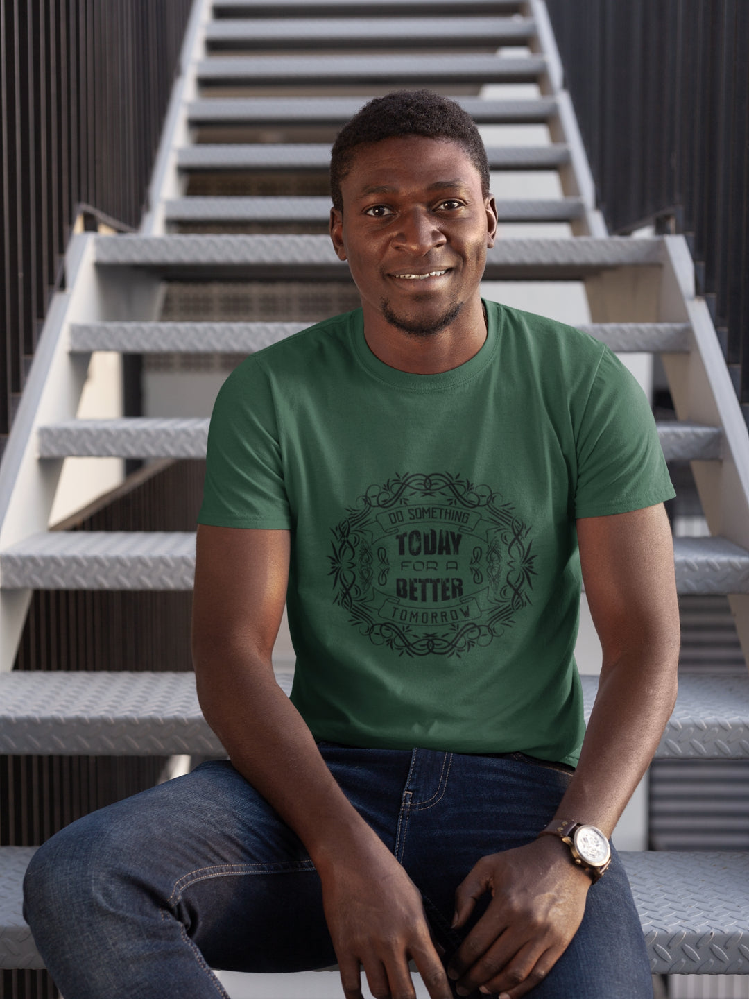 Do Something Today For A Better Tomorrow Men's Printed T-shirt -