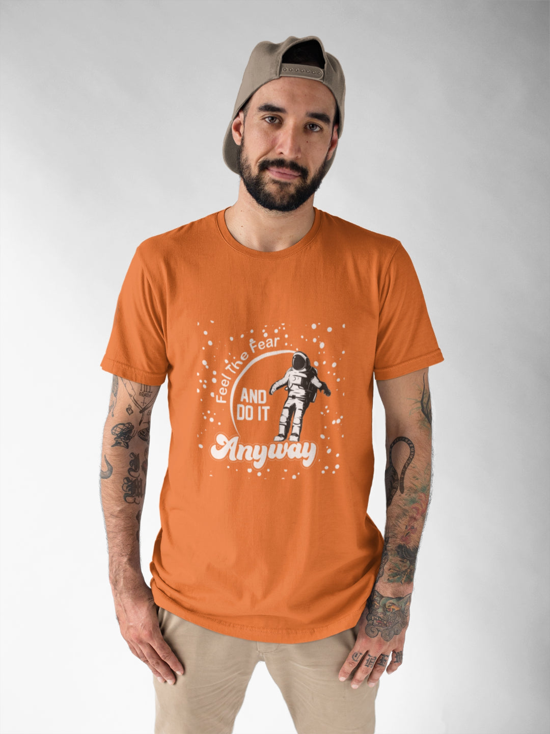 Feel The Fear And Do It Anyway Men's Printed T-shirt -