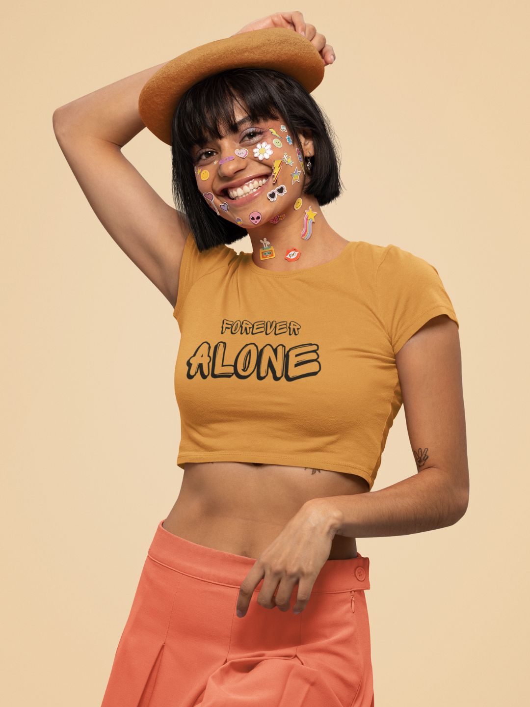 Forever Alone Women's Crop Top -