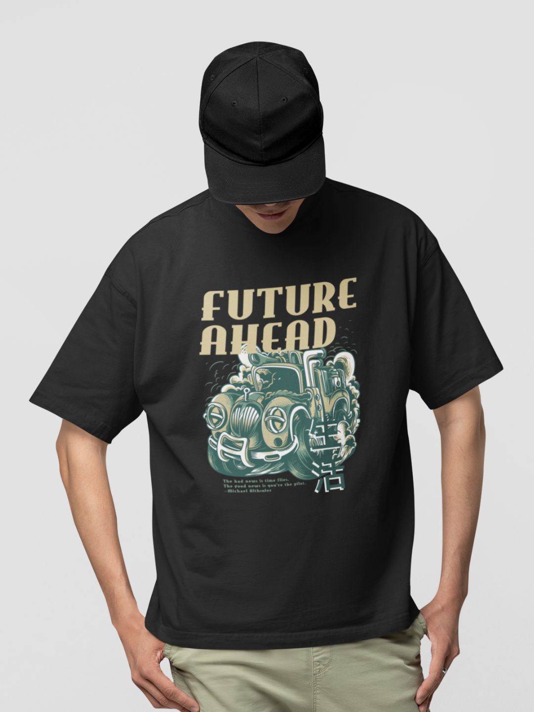 Future Ahead Unisex Oversized Streetwear T-Shirt -