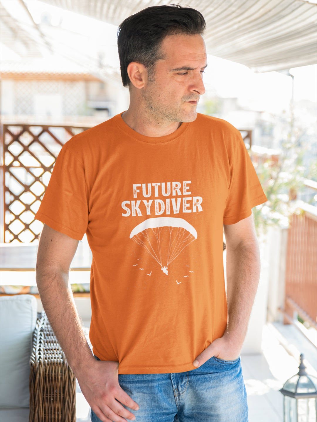 Future Skydiver Men's Printed T-shirt -