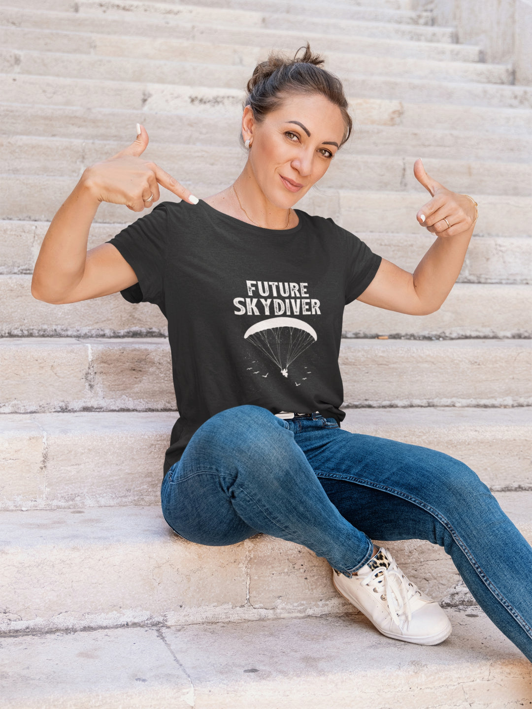Future Skydiver Women's Printed T-shirt -