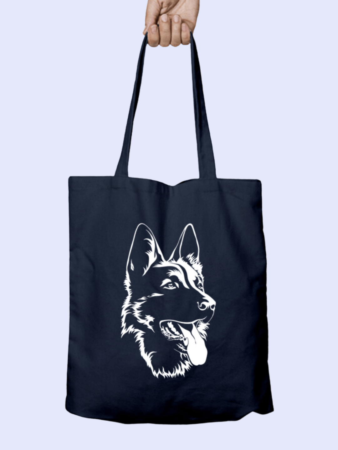 German Shepherd Canvas Tote Bag -