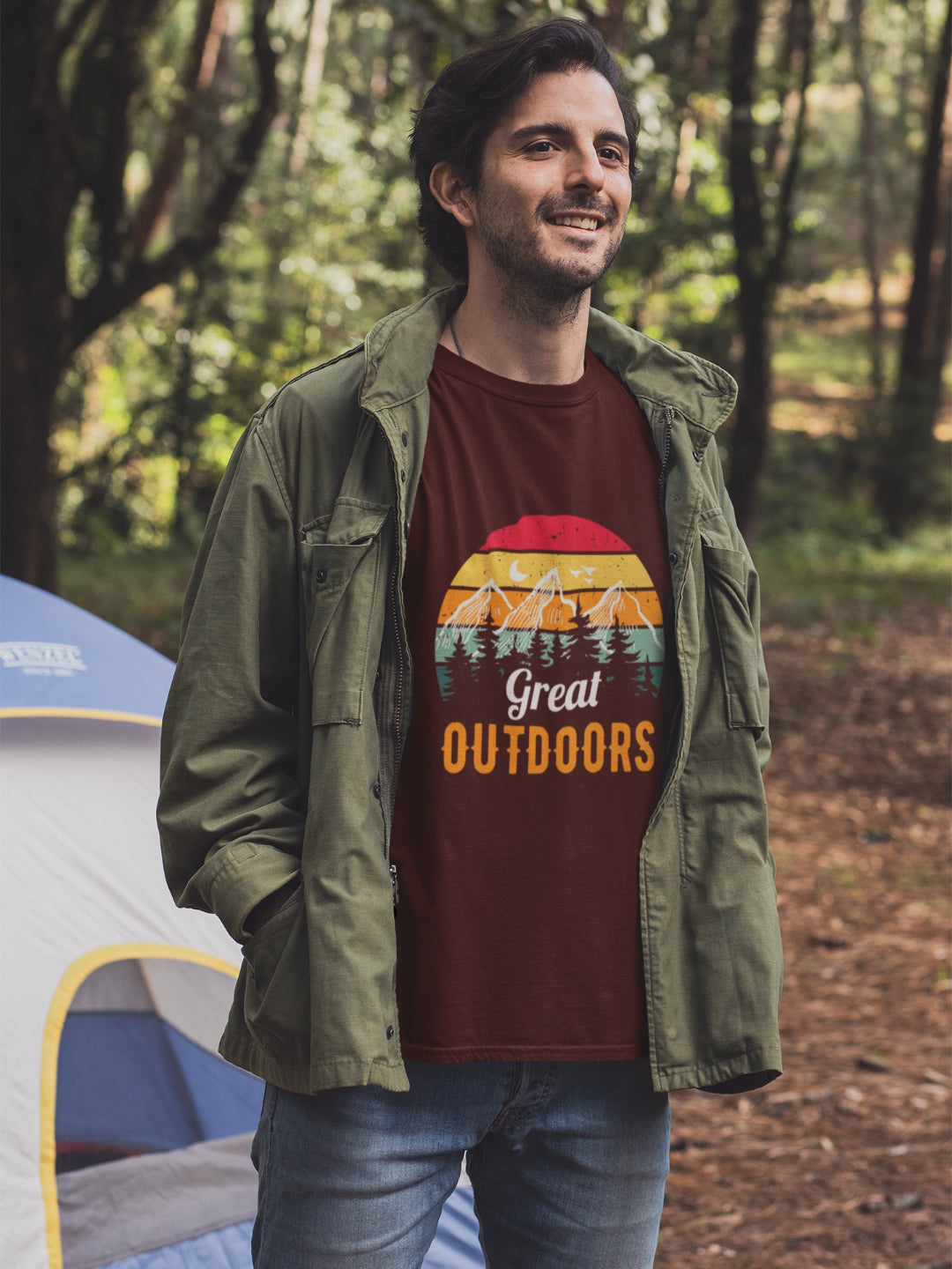 Great Outdoors Men's Printed T-shirt -