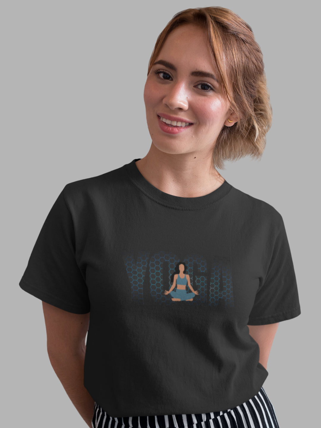 Honeycomb Yoga Women's Printed T-shirt -