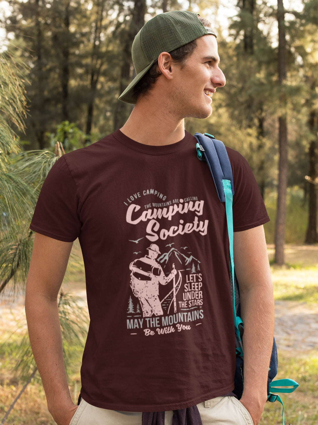 Camping Society Men's Printed T-shirt -