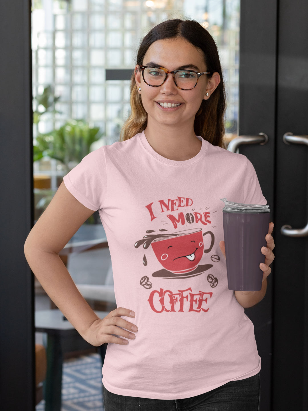I Need More Coffee Women's Printed T-shirt -