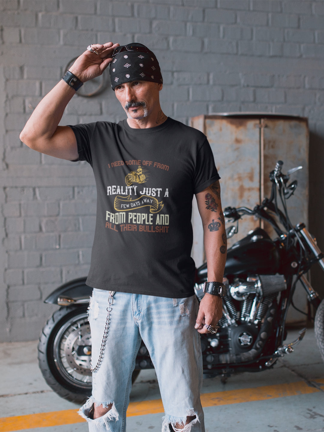I Need Some Off From The Reality Men's Printed T-shirt -