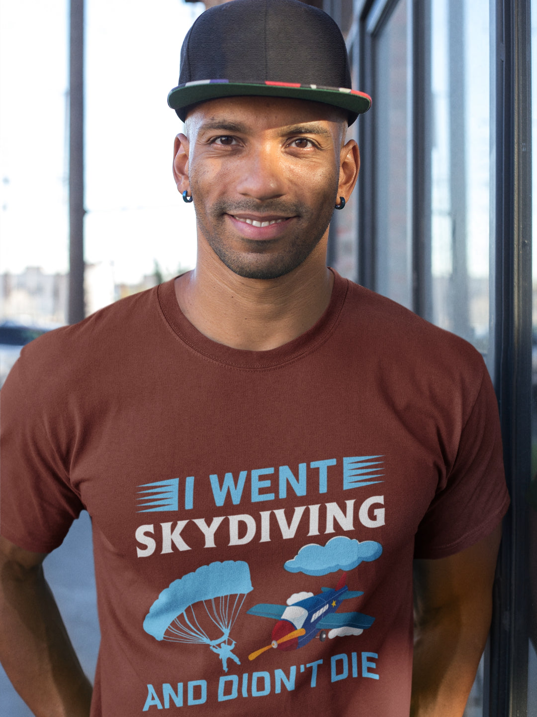 I Went Skydiving Men's Printed T-shirt -