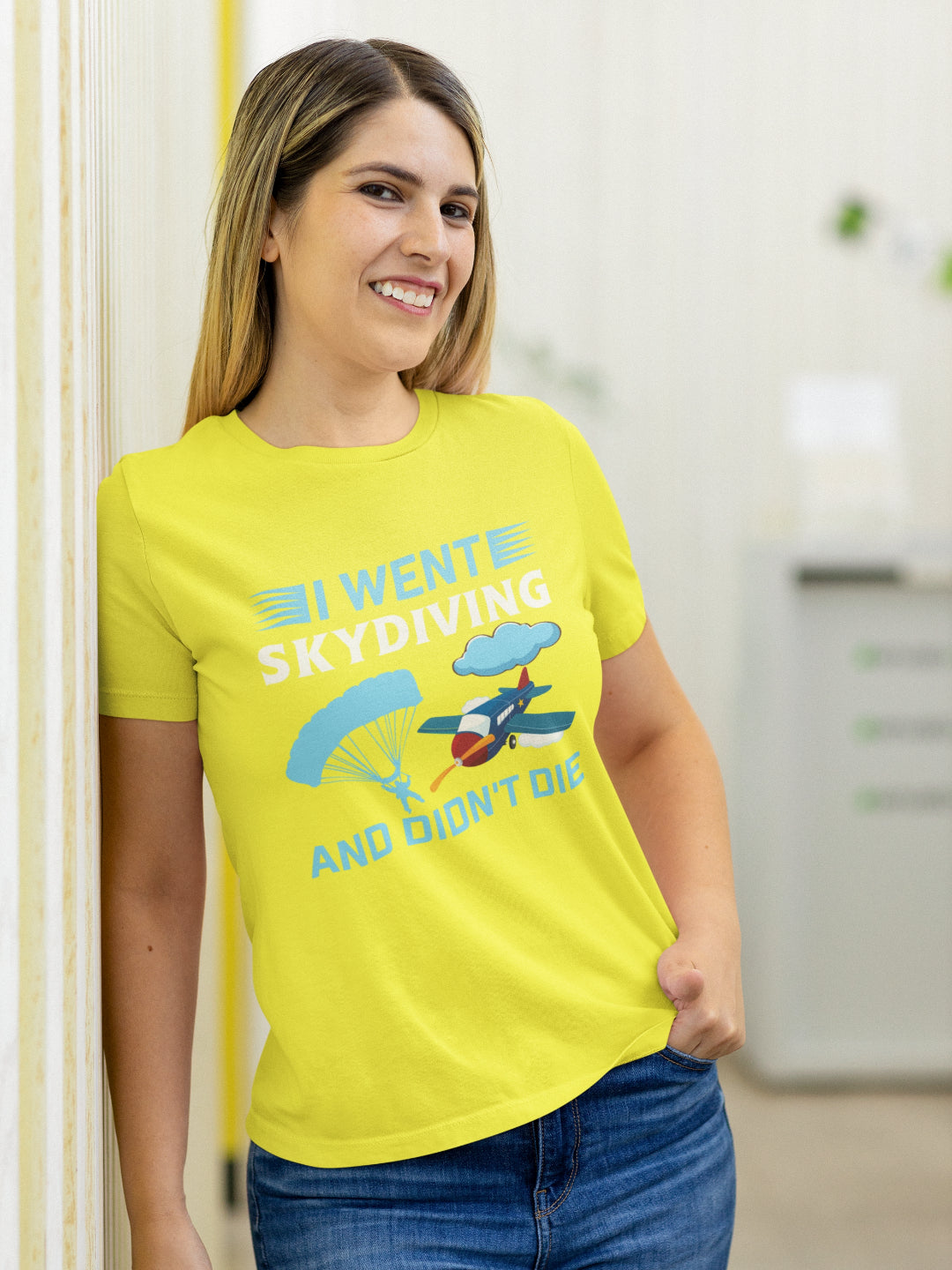 I Went Skydiving Women's Printed T-shirt -