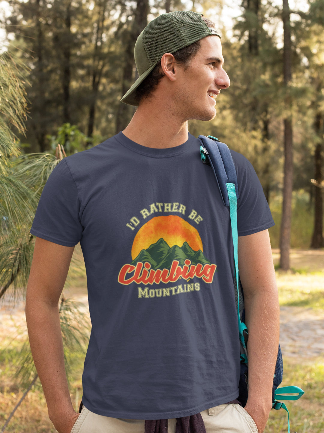 Climbing Mountains Men's Printed T-shirt -