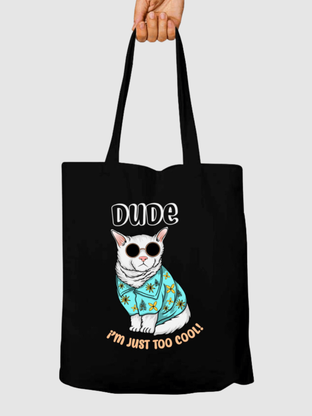 I’m Just Too Cool Sustainable Style Canvas Tote Bag -