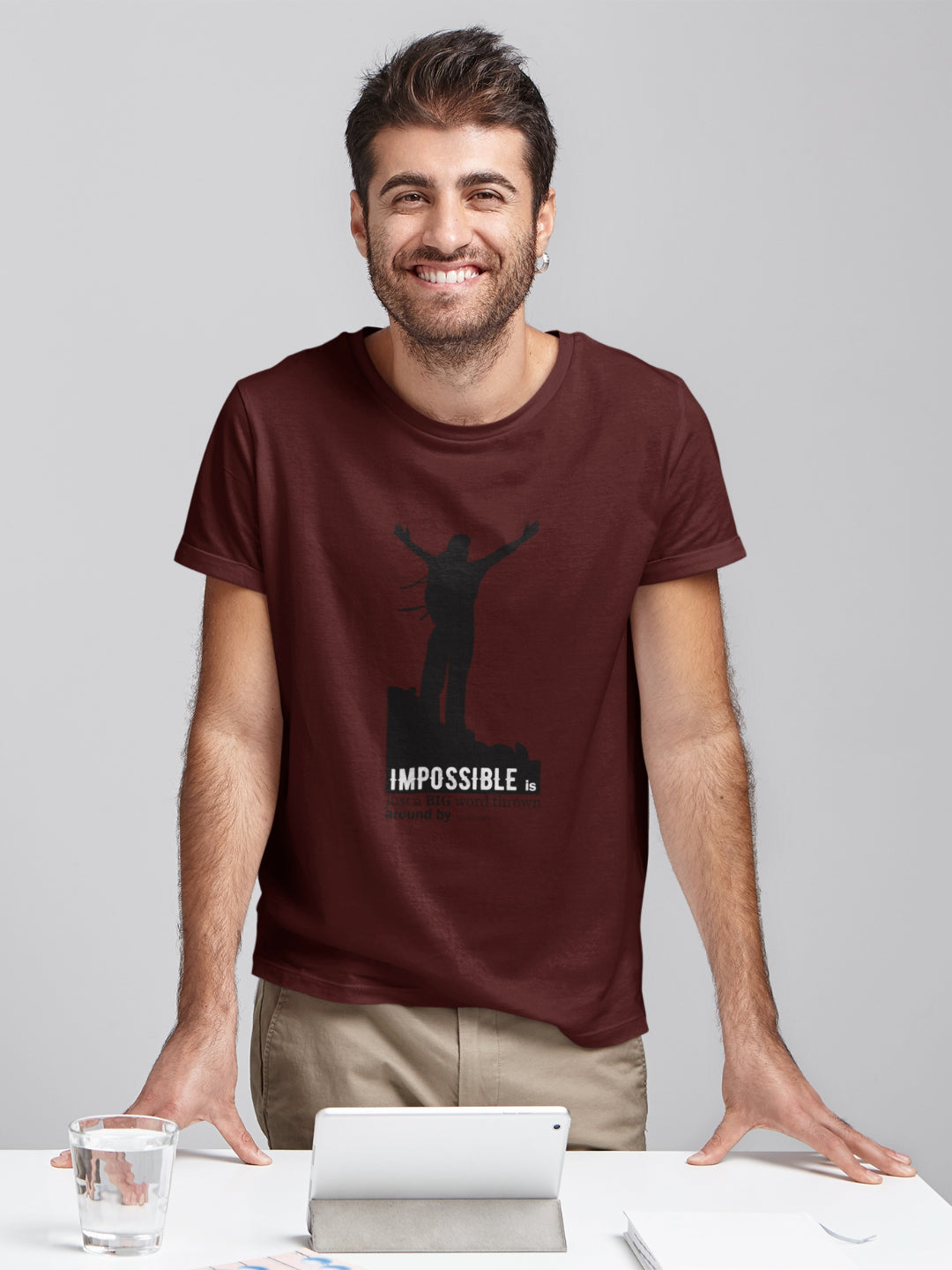 Impossible Is Just A Big Word Men's Printed T-shirt -