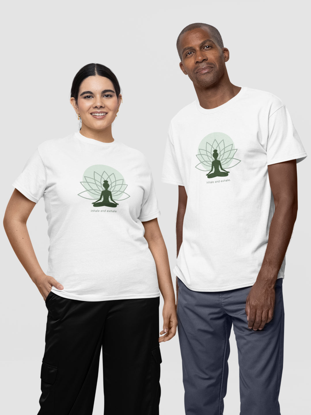 Inhale Exhale Meditate Unisex Printed T-shirt -