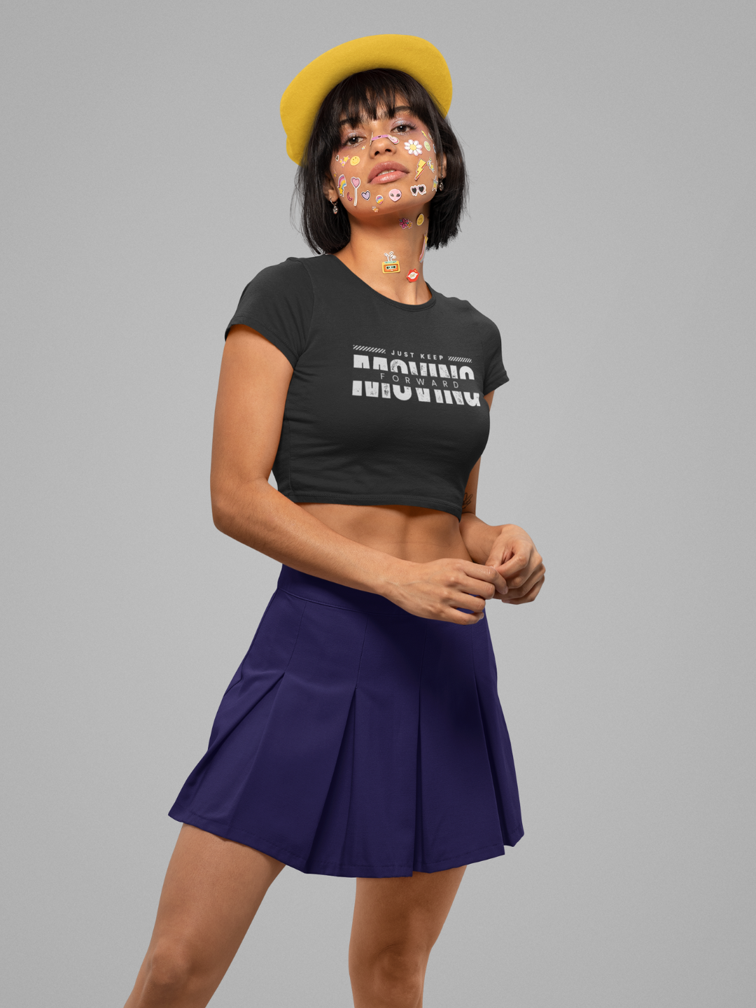 Just Keep Moving Forward Women's Crop Top -
