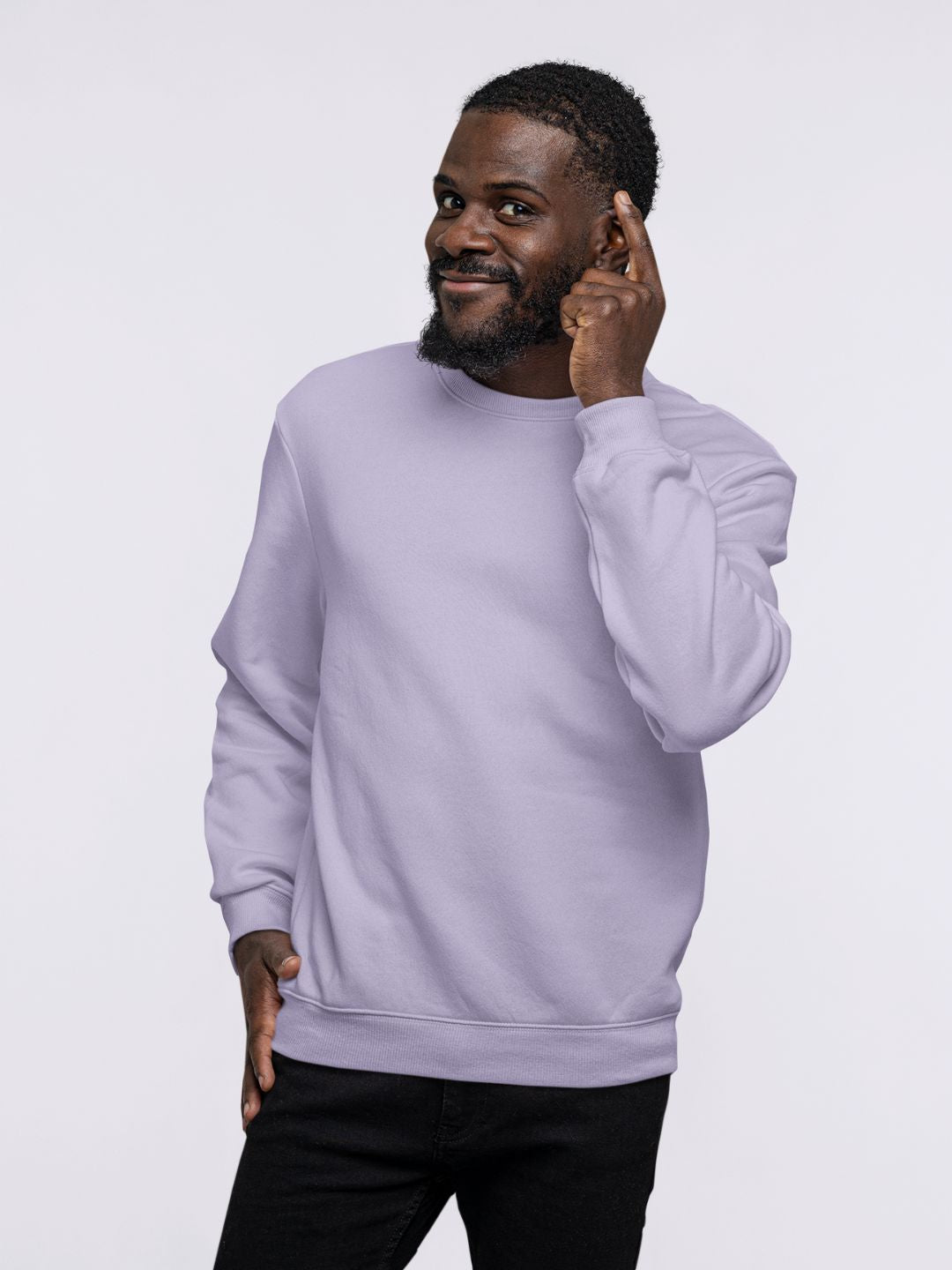Lavender Unisex Plain Sweatshirt -