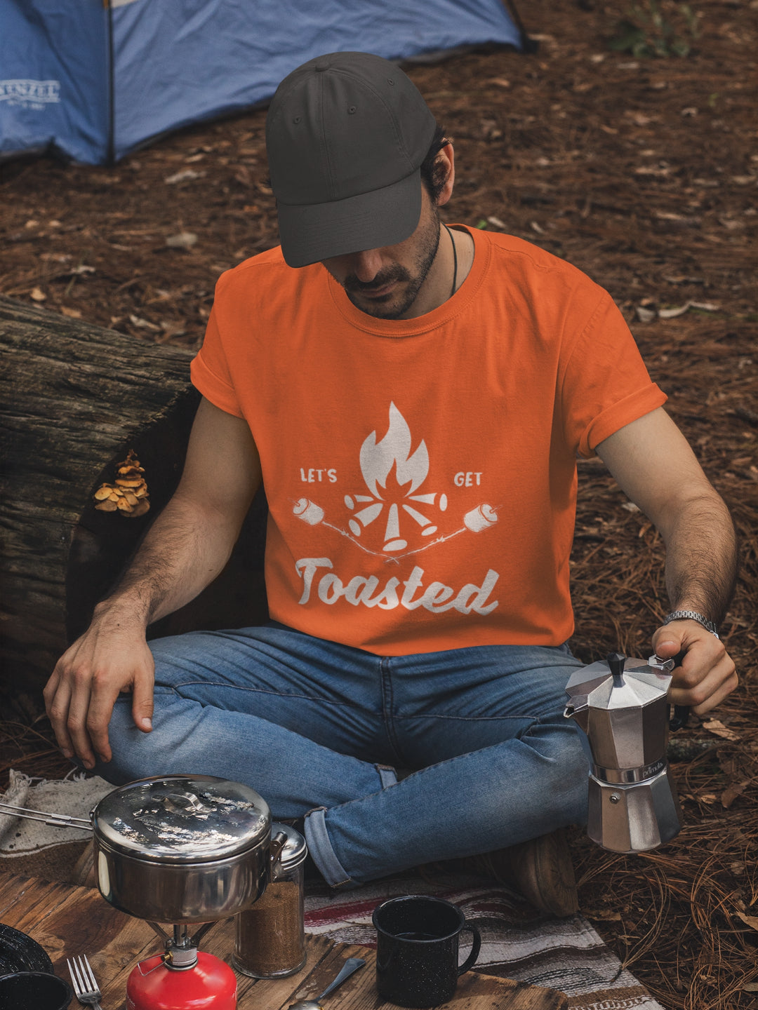 Let's Get Toasted Men's Printed T-shirt -