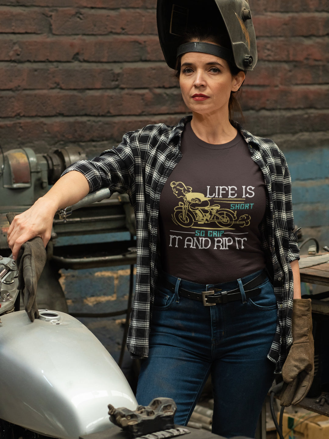 Life Is Short So Grip It And Rip It Women's Printed T-shirt -