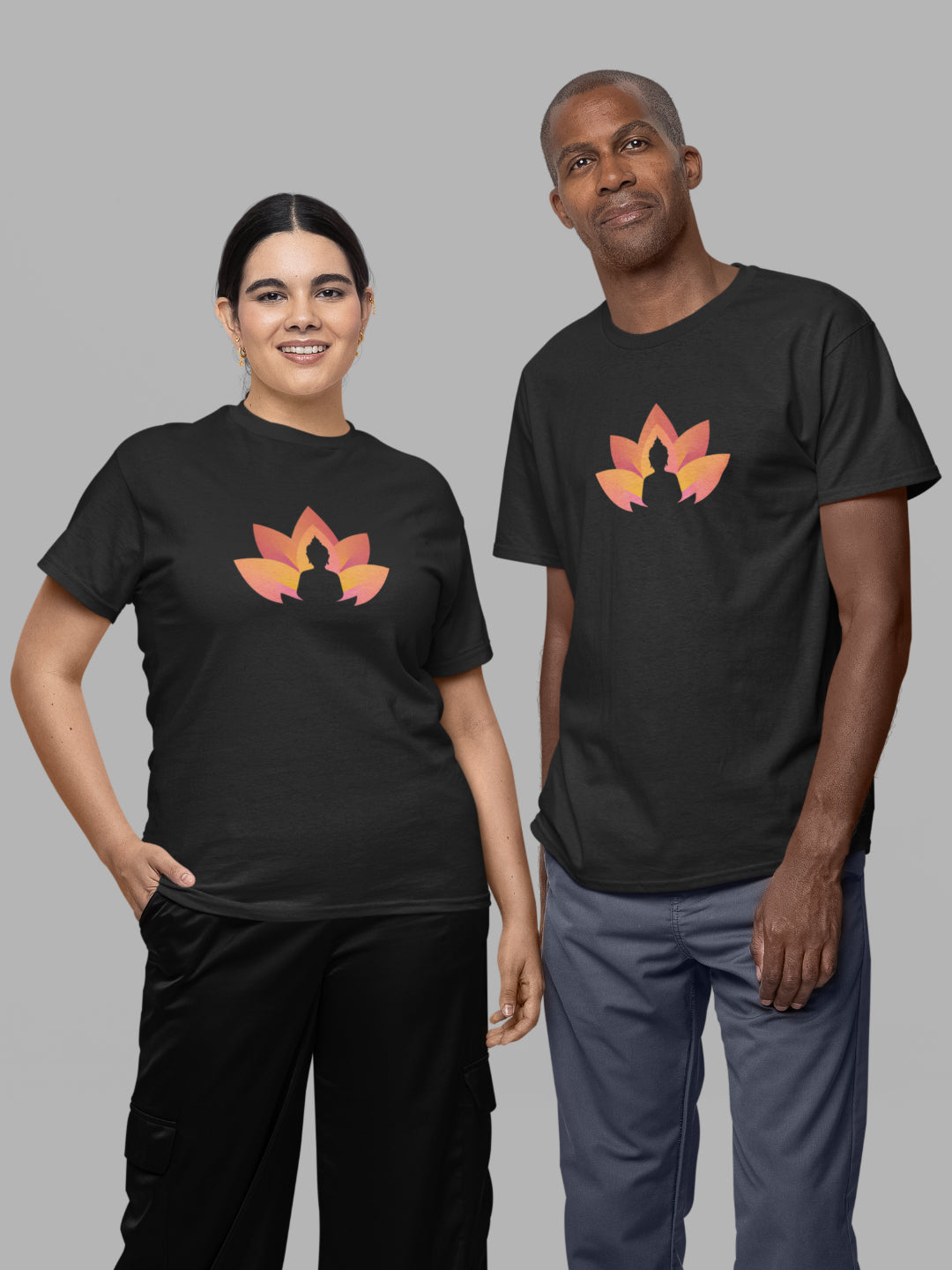 Lotus Buddha Unisex Printed T-shirt -