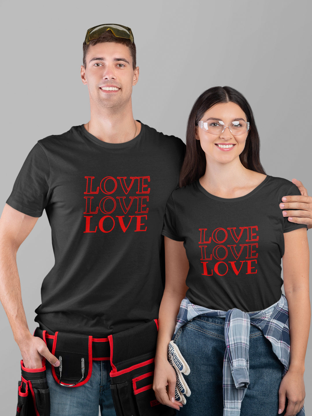 Love In Red Unisex Printed T-shirt -