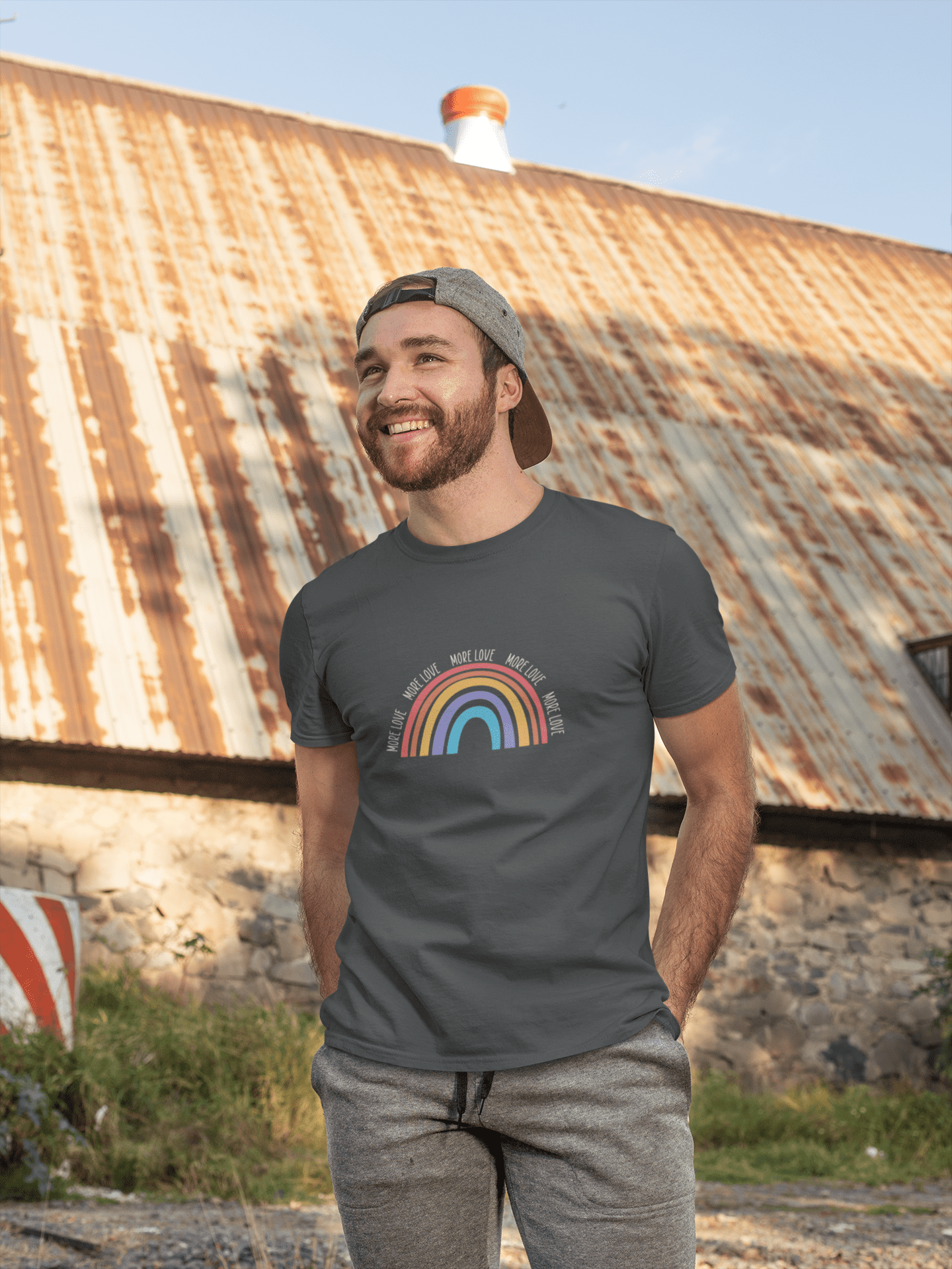 More Love Men's Printed T-shirt -