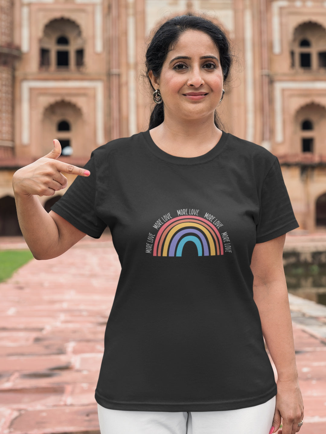 More Love Women's Printed T-shirt -