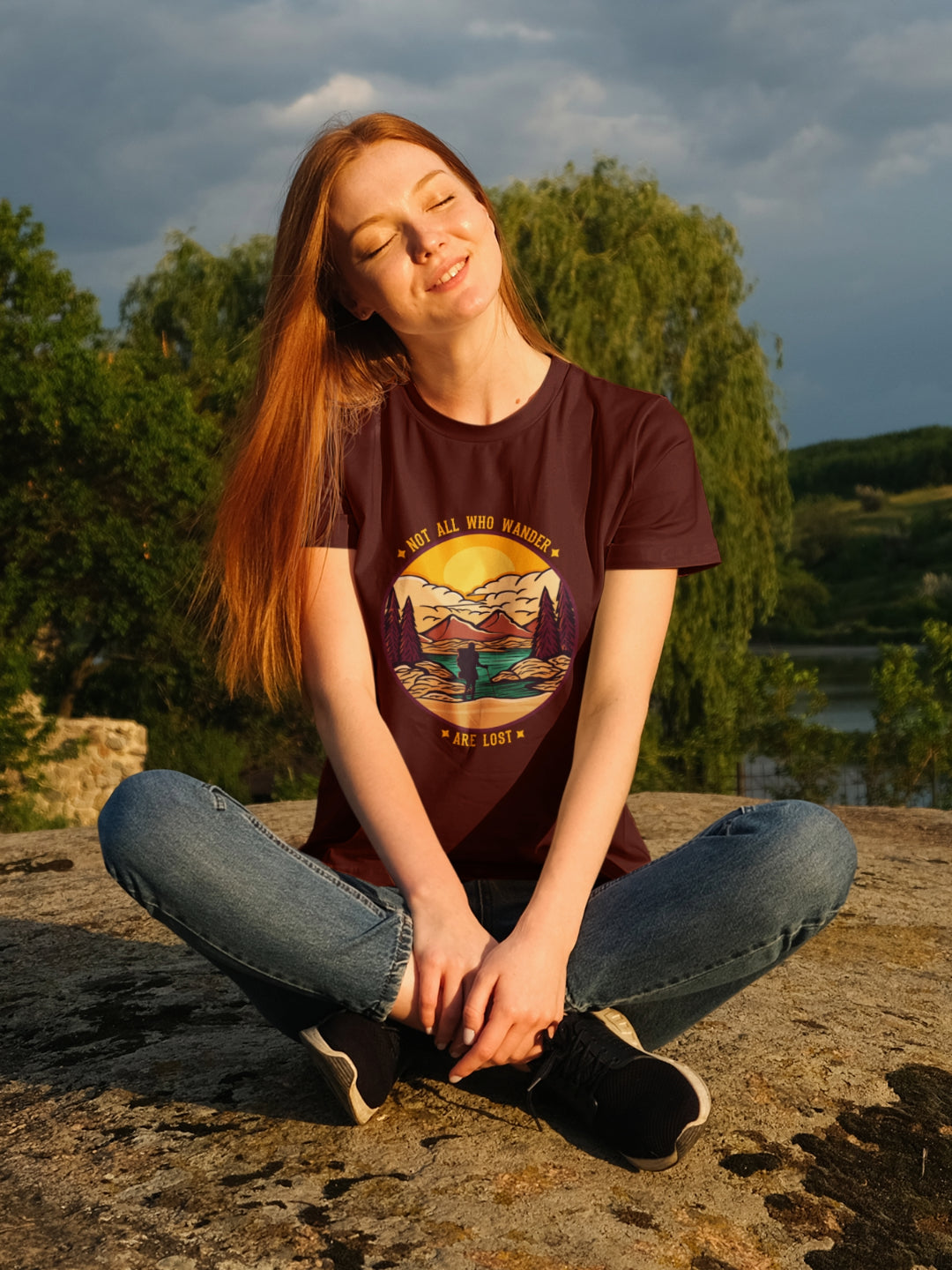 Not All Who Wander Are Lost Women's Printed T-shirt -