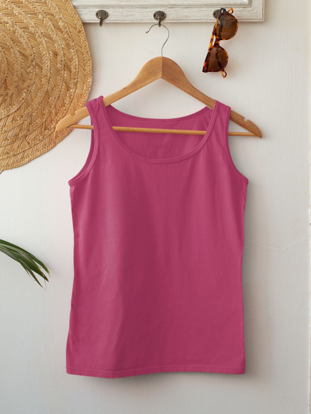 Pink Women’s Plain Tank Top -
