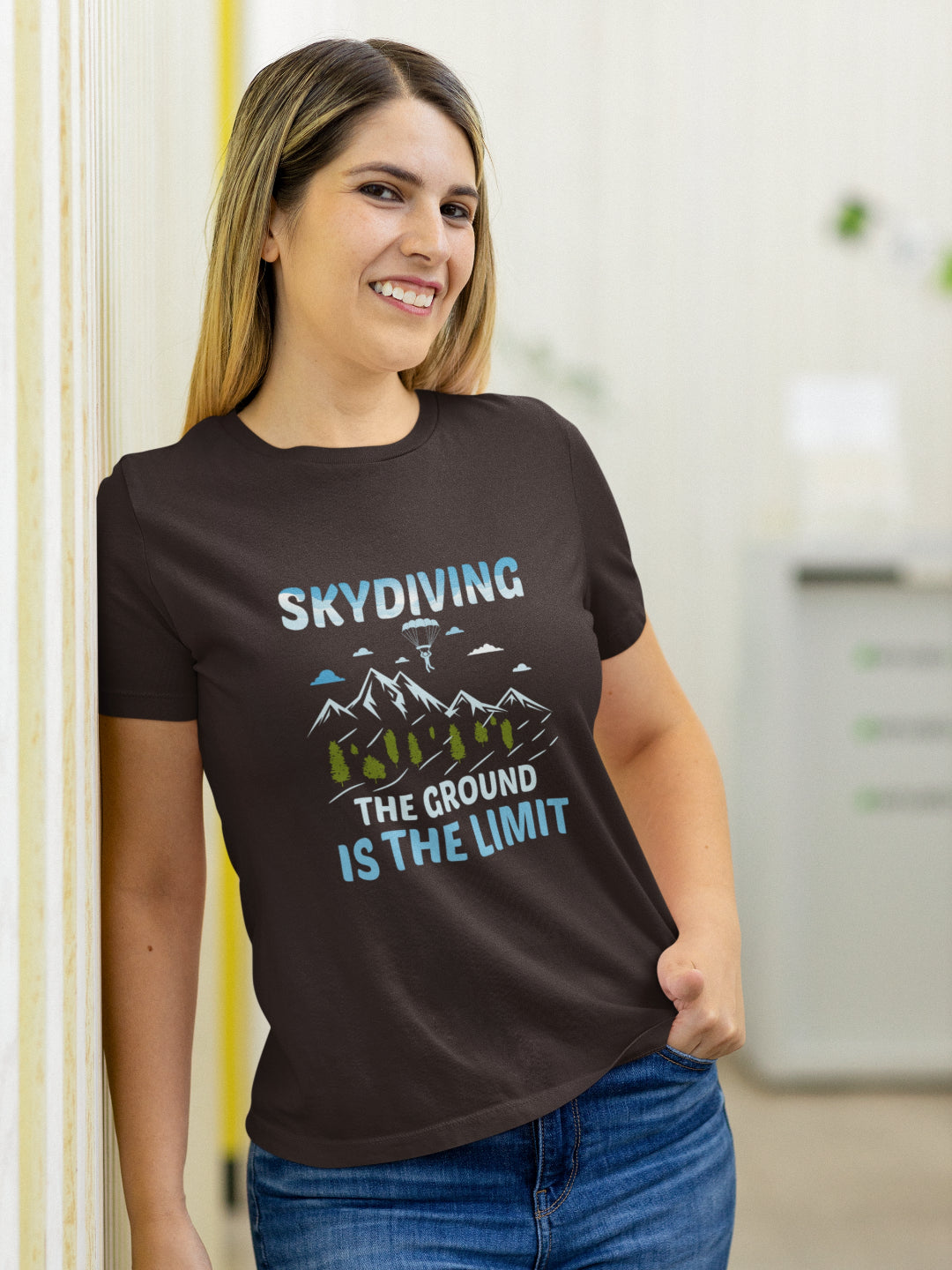 Ground Is The Limit Women's Printed T-shirt -