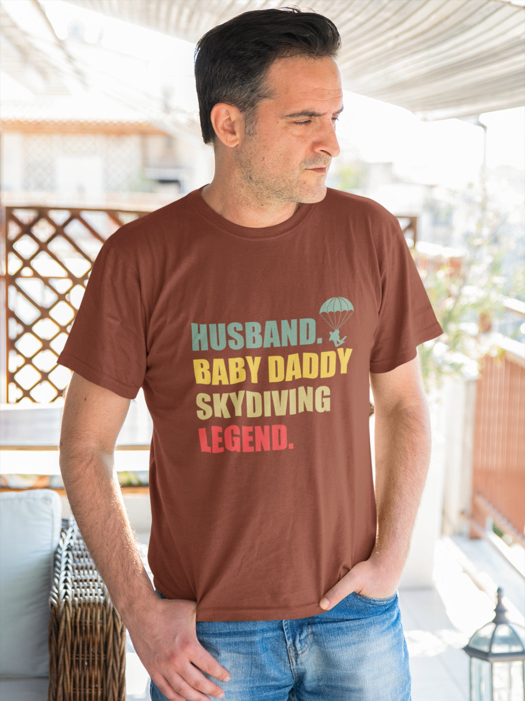 Skydiving Legend Men's Printed T-shirt -