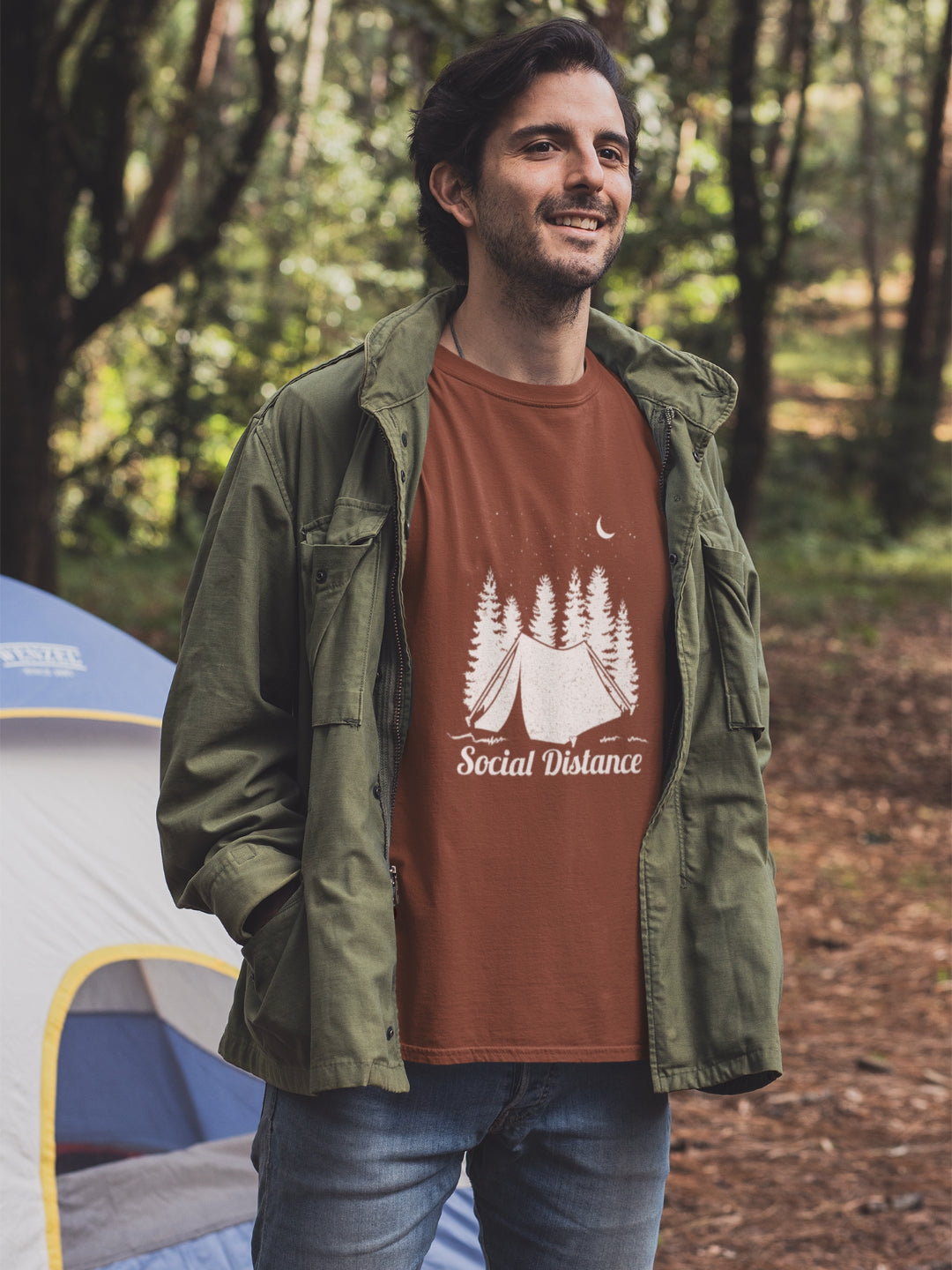 Social Distance Men's Printed T-shirt -