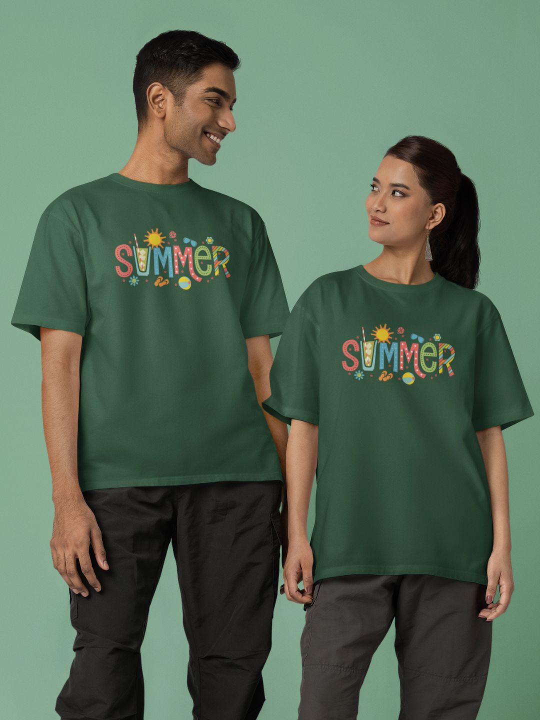 Summer Oversized Unisex Printed T-shirt -