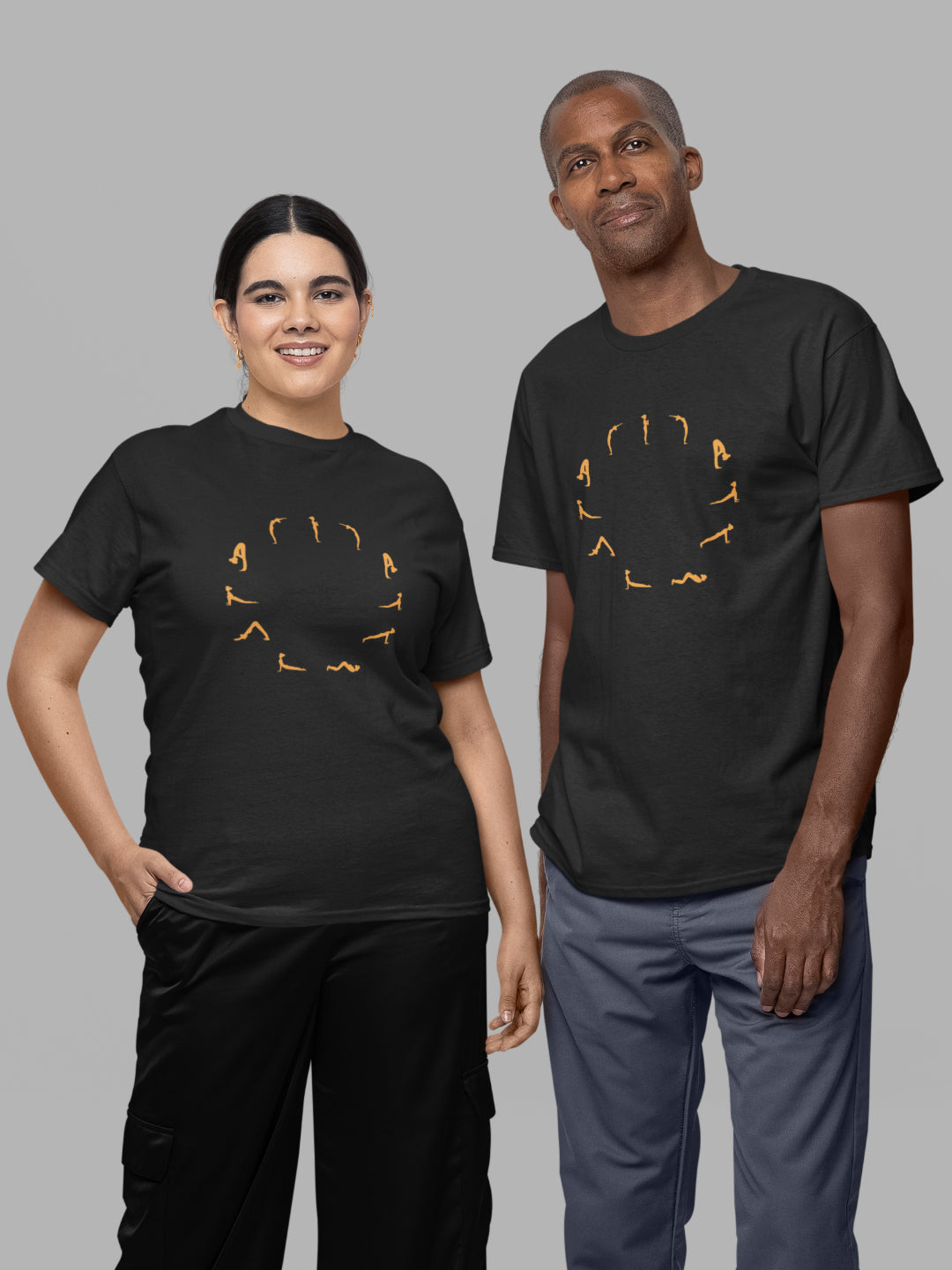 Surya Namaskar Yoga Unisex Printed T-shirt -
