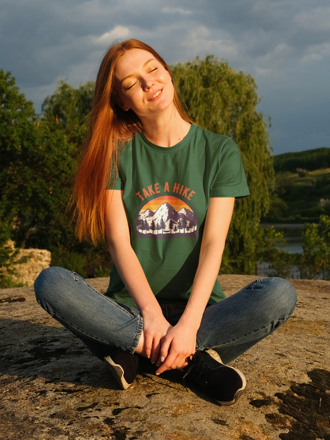 Take A Hike Women's Printed T-shirt -