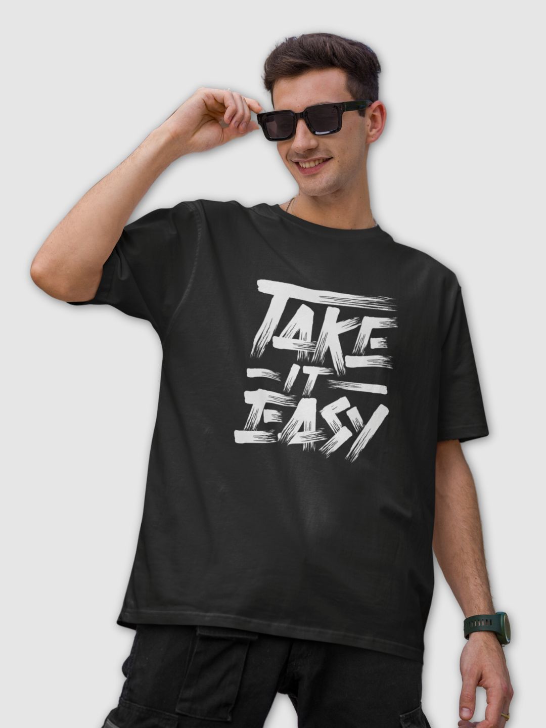 Take It Easy Unisex Oversized T-Shirt -