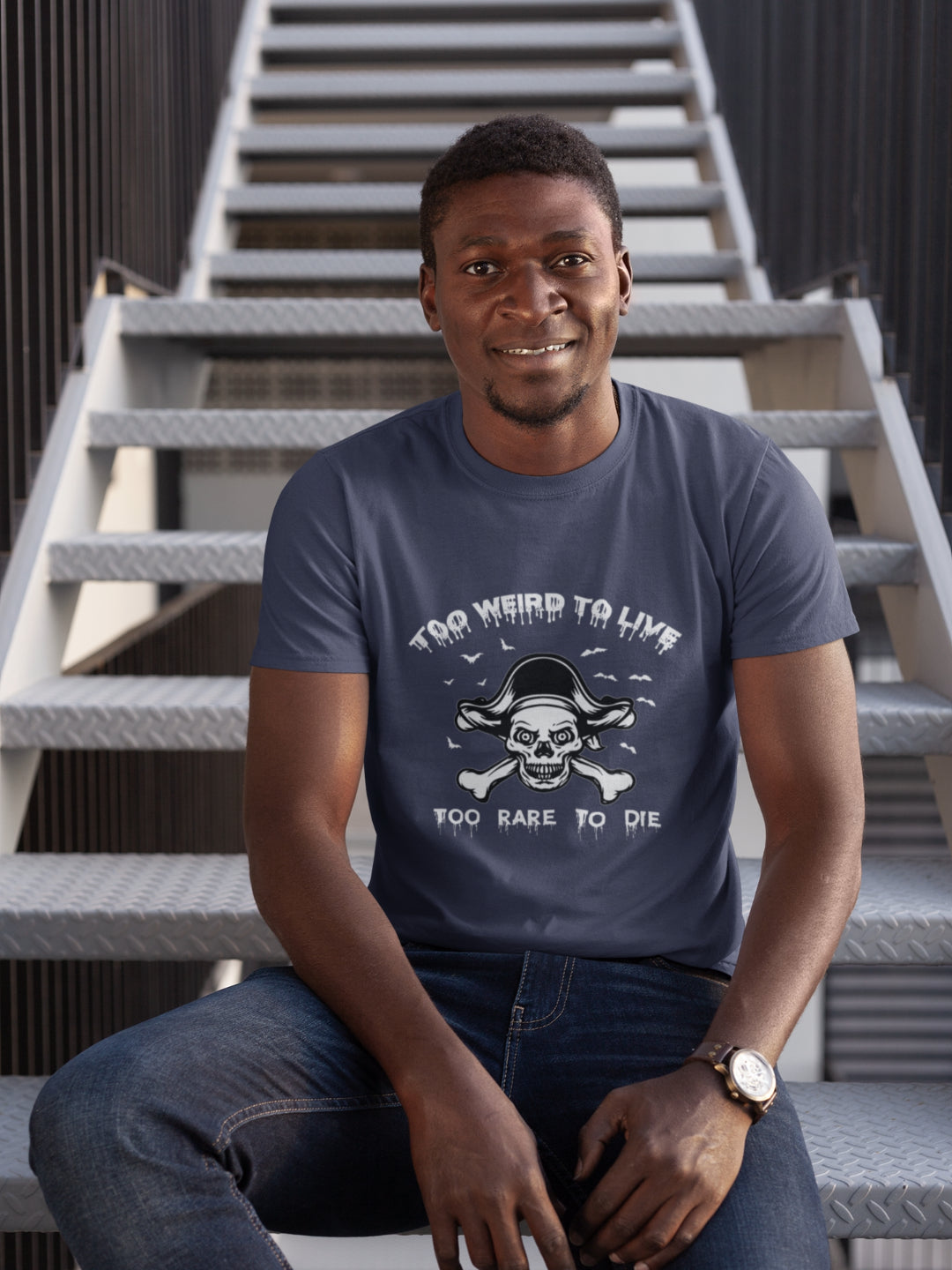 Too Weird To Live Too Rare To Die Men's Printed T-shirt -