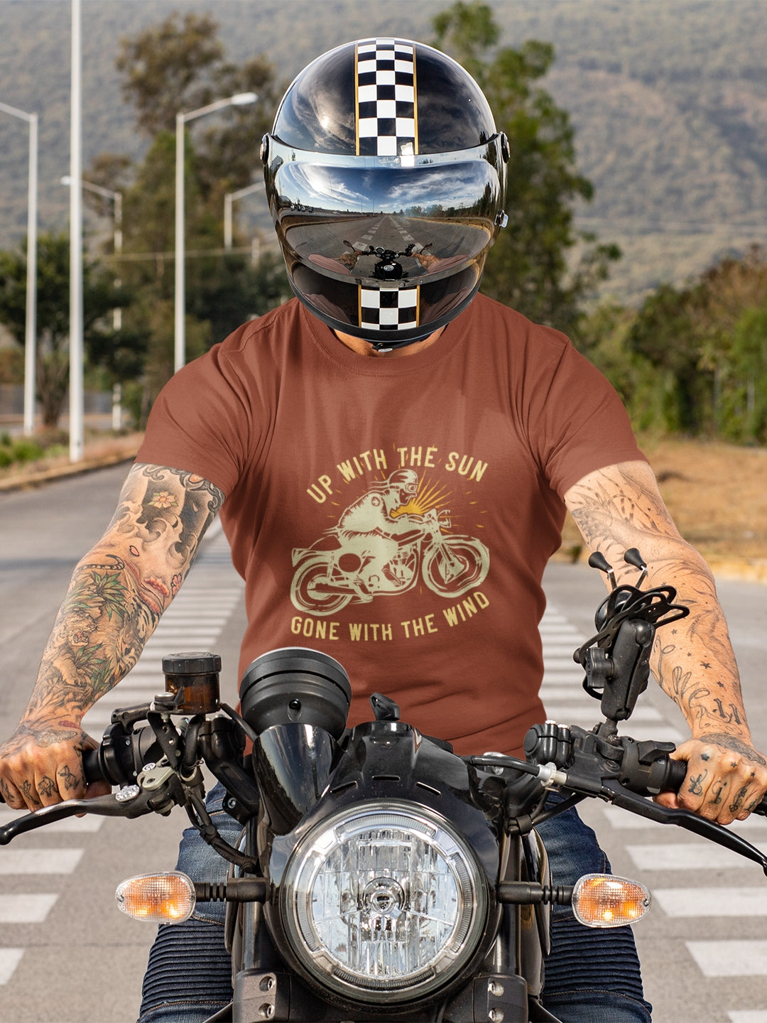 Up With The Sun Gone With The Wind Men's Printed T-shirt -